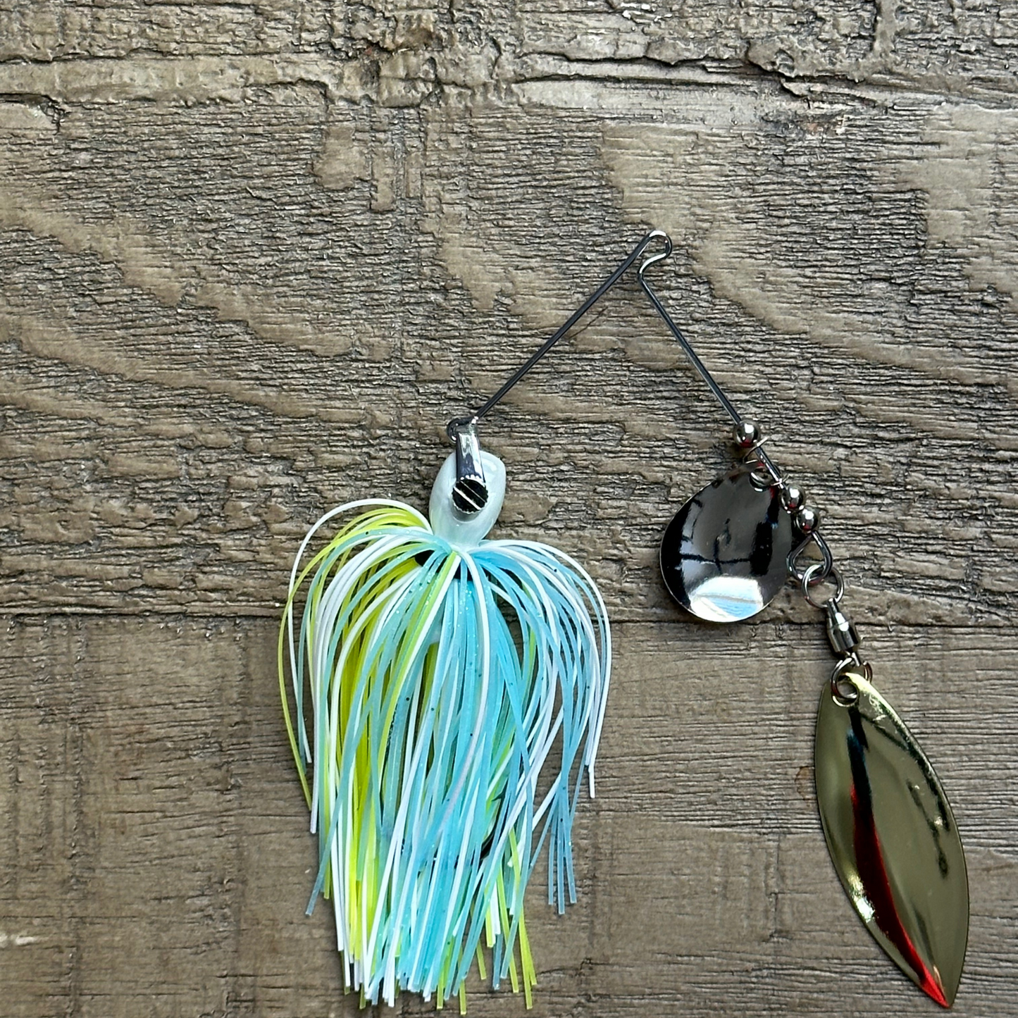 
                  
                    Double Blade Spinnerbaits: Colorado Willow (Gold/Silver)
                  
                