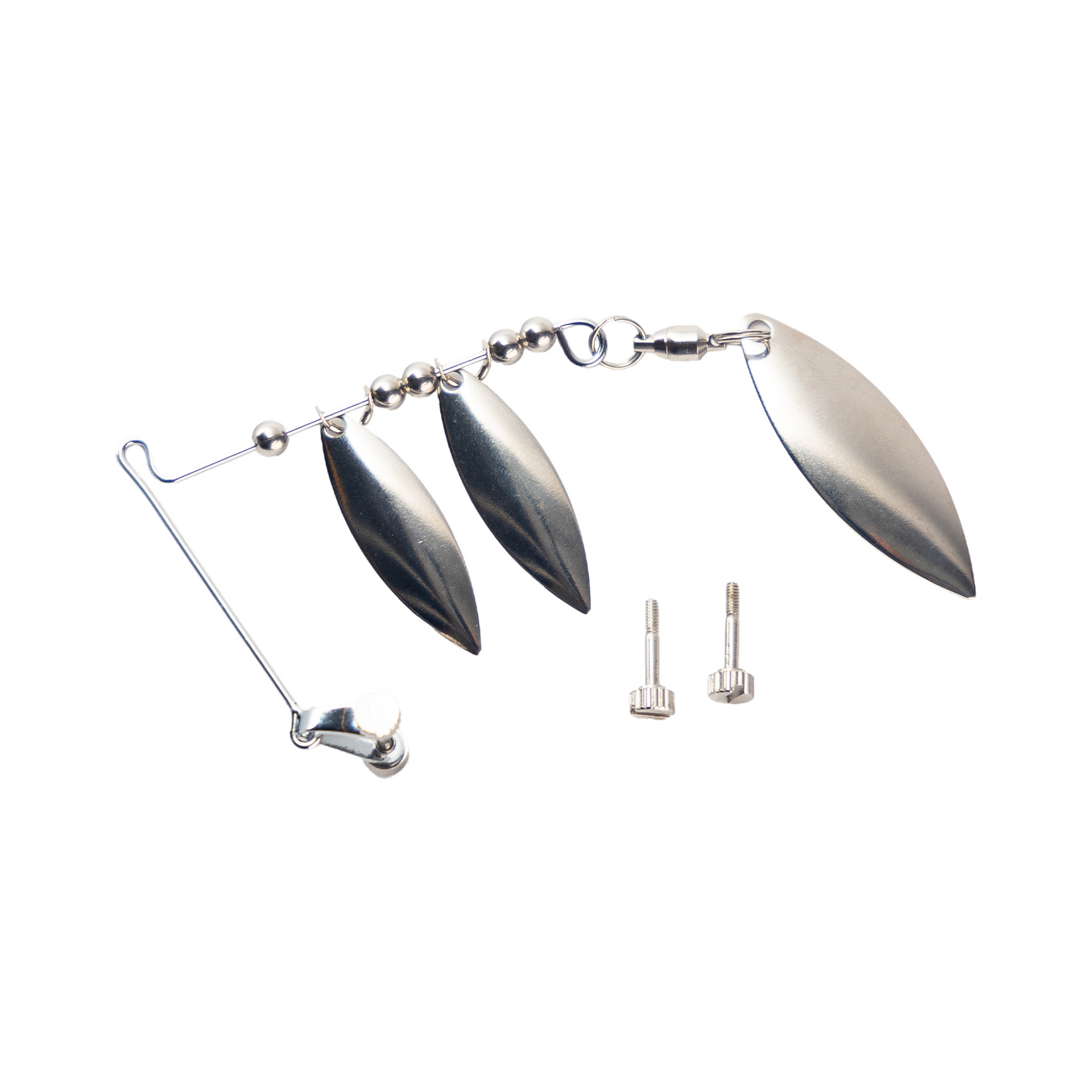 TRIPLE WILLOW SPINNERBAIT WIRE ATTACHMENT: SILVER SILVER TRIPLE WILLOW SPINNERBAIT WIRE ATTACHMENT: SILVER SILVER